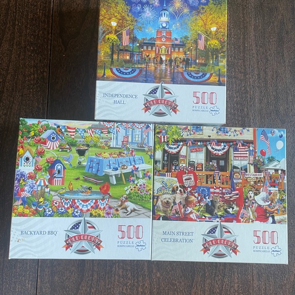 Americana Jigsaw Puzzle Set - 500 Pieces - Picture 1 of 3